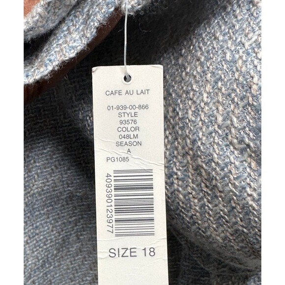 Kate Hill Tweed Linen Silk Blend Blazer Women’s‎ Size 18 - Picture 5 of 5